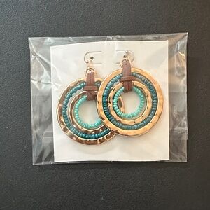 Handcrafted Beaded Hoop Earrings